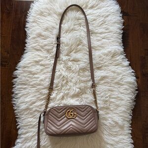 Gucci Marmot Shoulder Bag Dusty Pink